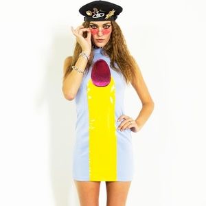 Laurel and Hector 60s Style Pop Art Finger Dress